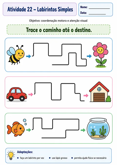 Atividade: labirintos simples