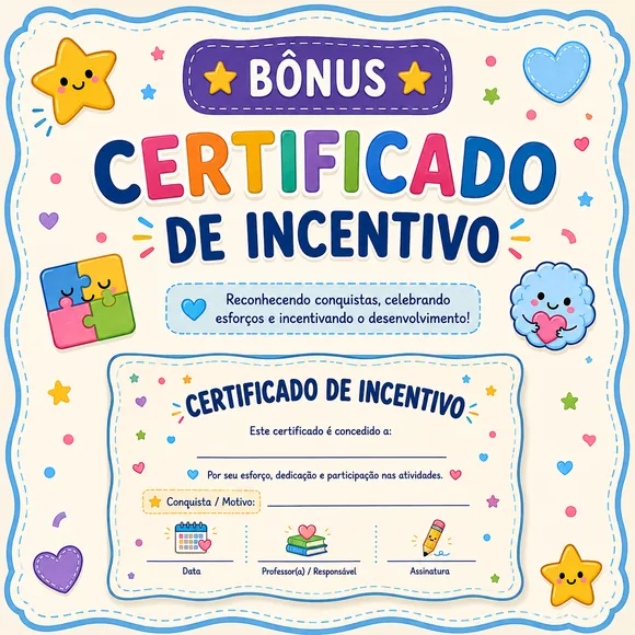 Bónus: certificado de incentivo