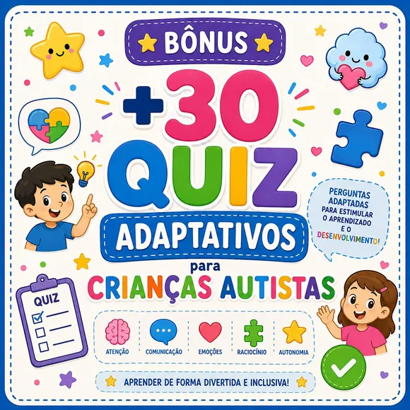 Bónus: mais de 30 quizzes adaptados